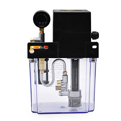 TECHTONGDA Automatic Lubricating Oil Pump, 220V Electric Lubricants Pump, 2L CNC Lubricating Pump with Pressure Testing, Single Display Punching Milling Machine Tool Lathe Oiler, Oil Filling Pump