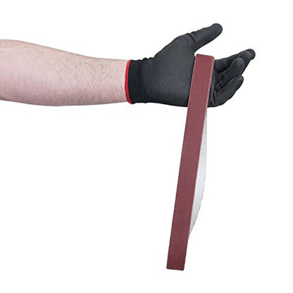 Red Label Abrasives 1 X 44 Inch 80 Grit Flexible Aluminum Oxide Multipurpose Sanding Belts, 12 Pack - size: 80 Grit