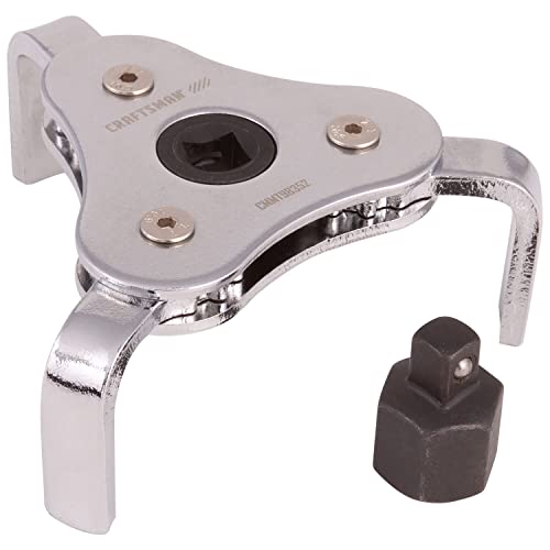 CRAFTSMAN Oil Filter Wrench, Automotive, 3-Jaw (CMMT98352), Red
