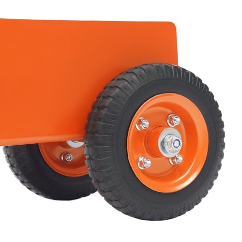 Heavy Duty Panel Cart for Drywall Sheet Metal, 661 lbs Capacity Panel Carrier with 2 Pneumatic Wheels and 2 Swivel Casters for Construction Site Warehouses