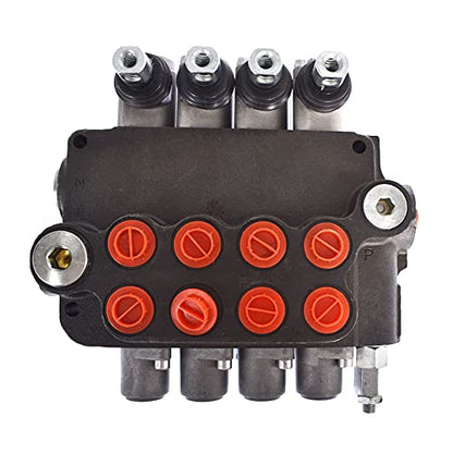 waltyotur 4 Spool 21GPM 3600 PSI Hydraulic Directional Control Valve SAE