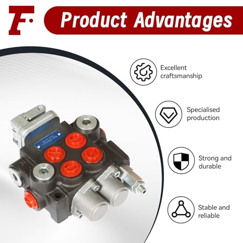 2 Spool 11GPM Hydraulic Control Valve 3600PSI BSPP Double Acting Hydraulic Directional Control Valve