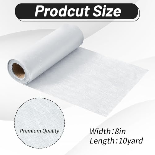 1708 Biaxial Fiberglass Cloth 8 in Wide x 10 yd Long Fiberglass Mat Roll Molding Roofing Boat Repair Kit Resin & Epoxy Compatible - size: 8 in X 10 Yard