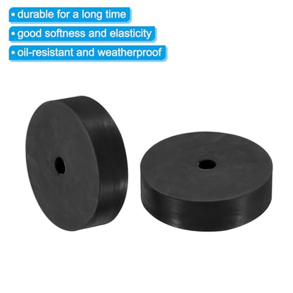 PATIKIL Multi Purpose Rubber Spacer, 4 Pcs 3.1"OD 0.47"ID 0.8"Thickness Neoprene Round Anti-Vibration Isolation Pads Isolator Rubber Bushings Spacer Washer for HVAC Bolts Car Accessories - size: 3.1"OD 0.5"ID 0.8"Thickness