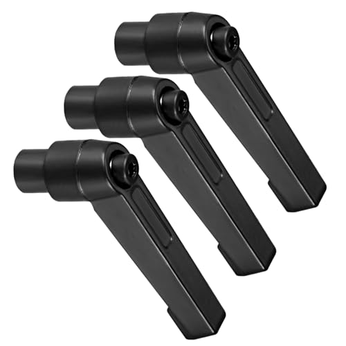 Clamping Lever Handles, M6 Female Thread 42mm Lever, Adjustable Quick Release Locking Rotating Knobs Black - (Applications: for Lathe Machinery), 3-Pieces - color: Black, size: M6 x 42mm