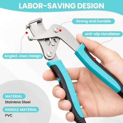 Car Clip Pliers, Efficient Multi-Functional Automotive Snap Pliers, Clip Removal Tool, Trim Tools Removal, Easy to Without Damage Remove Fasteners Clips Buckles and Rivets - color: Blue 1Pc