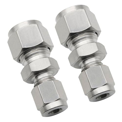 Stainless Steel 304 Compression Reducer Union 14mm OD x 10mm OD 2pc - size: 10mmx14mm OD