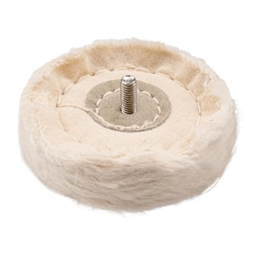 SI FANG Soft Cotton Buffing Polishing Wheel for Mini Electric Belt Sander Bench Grinder, 3 inch (50 Ply) Extra Thick Colth Buffing Wheel for Metal Alloys Stone Ceramics Glass Wood Waxing (1PC) - style: Soft Cotton Polishing Wheel