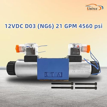 12V DC Electric Hydraulic Directional Control Solenoid Valve