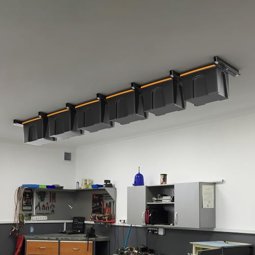 Ultrawall Overhead Garage Storage Racks for Bins, Ceiling Storage Rack