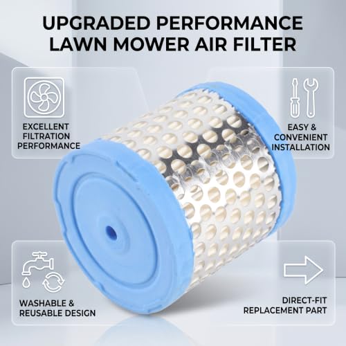 Washable Reusable Air Filter Replacement High Airflow Design for Briggs and Stratton 396424 Engine Lawn Mower Maintenance