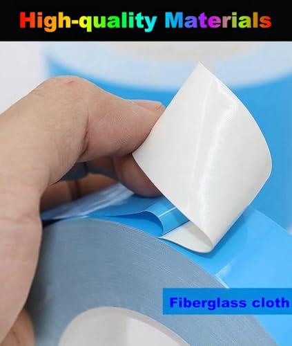 Double Sided Tape 1inch x 66Feet Thermal Tape Heavy Duty Super Strong Adhesive, Insulation Heat Transfer Tape for Paste CPU Heatsink, Mounting LED Strip, Carpet Fixing, Woodworking Project, DIY Crafts - size: 1inch x 66 Feet