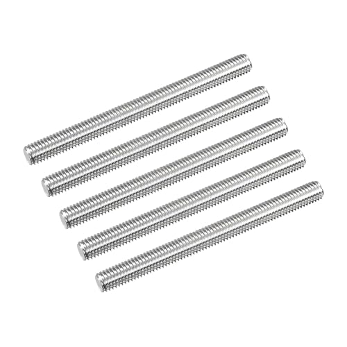 TOP-VIGOR 5Pcs M8-1.25 x 55mm Length Fully Threaded Rod, 304 Stainless Steel Right Hand Threaded Rods, Fully Studding Rod Bar for Anchor Bolts, Clamps, Hangers and U-Bolts - size: M8x55mm, 5pc