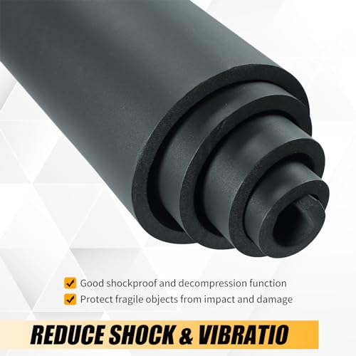 1/4" x 13" x 80" Sponge Neoprene Foam Rubber Sheet Without Adhesive - size: 1/4" Thick x 13" Wide x 80" Length