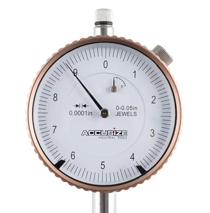 Accusize Industrial Tools AGD2 Style 0-0.05'' x .0001'' Dial Indicators with Lug Back, 10 Ps Set, P900-S097x10 - size: 0-0.05'' by 0.0001'' | 10 Pack