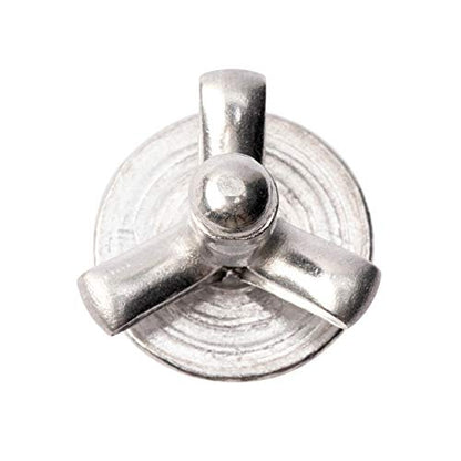 ISPINNER 50pcs 3/16" x 4/5" Large Head Tri-Fold Exploding Aluminum Pop Rivets (Silver) - color: Silver, size: 3/16" x 4/5"