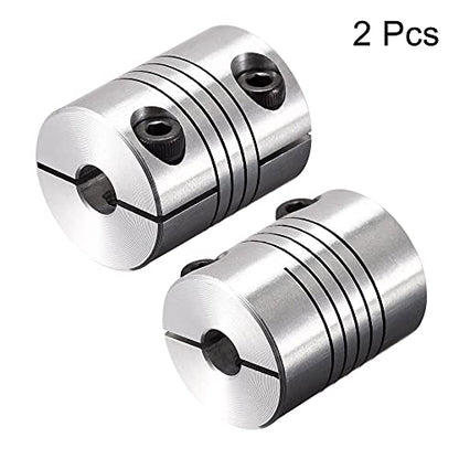 uxcell 2PCS Motor Shaft 5mm to 6mm Helical Beam Coupler Coupling 25mm Dia 30mm Length - size: 5mm to 6mm