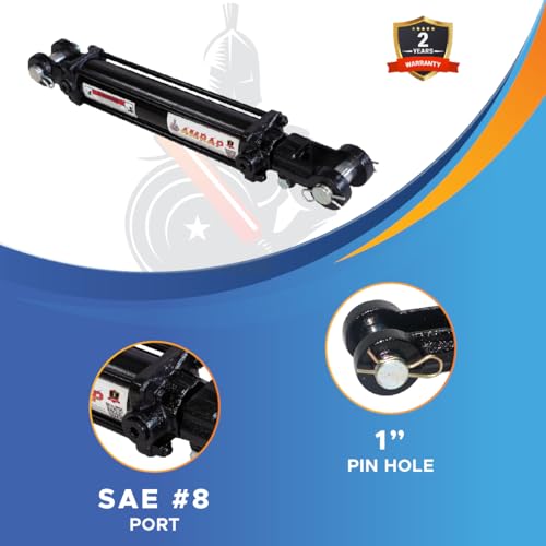 2x16 Hydraulic Cylinder - 2 Bore 16 Stroke Double Acting Tie Rod Hydraulic Cylinder - SAE #8 Port - size: 2x16