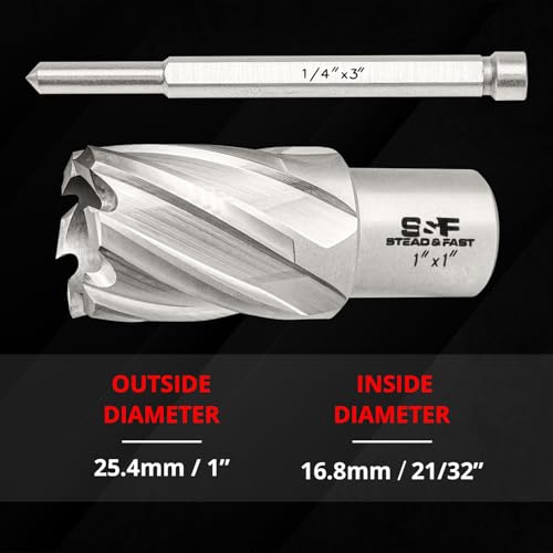 S&F STEAD & FAST Annular Cutter Set 2 Pcs, 1" x 1" Depth, Mag Drill Bits - style: 2P-16_16x1