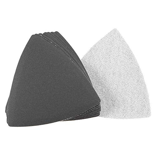uxcell Triangular Sandpaper Hook and Loop Fit 3-1/2" 400 Grit 8pcs - size: 400 Grit