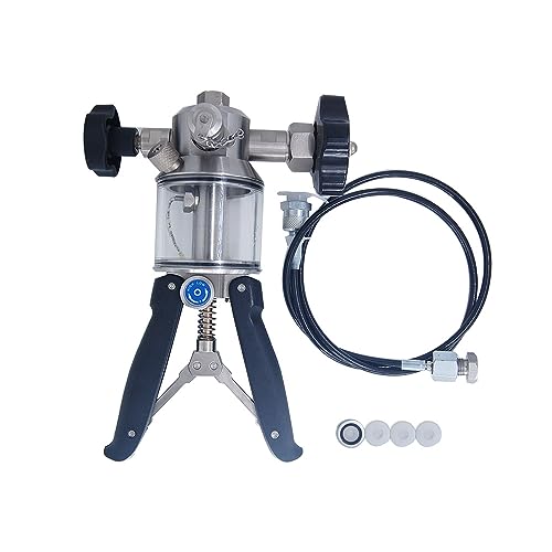 High Pressure Hydralic Hand Pump Calibrator for Field Calibration,Calibration Labs, (Range: 0 to 600 Kg/Cm2) (Only Hand Pump) Model: AI-DP1-2300 - size: Only Hand Pump