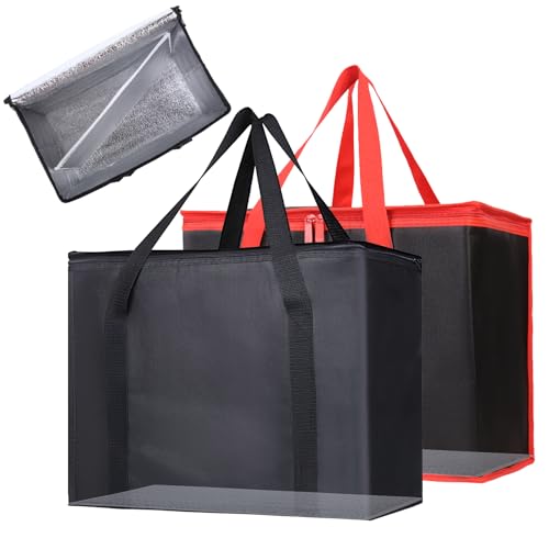 Bodaon 2PK Removable Hard Bottom for 16" W x 9" D Bag, X-Large Insulated Plate for Reusable Grocery Shopping Bags, Sturdy Supporter for Food Delivery Tote Cooler Bag, Catering/Rideshare Delivery Bag - color: Hard Bottom Only（Without Bag）, size: Fit 16"W x