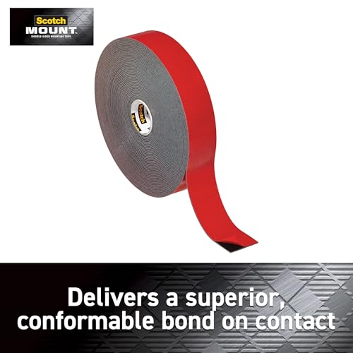 Scotch-Mount Heavy Duty Double-Sided Mounting Tape, Black, 1 Roll