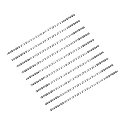 METALLIXITY Double Ended Stud Screws (M4 Thread 130mm Length) 10pcs, 304 Stainless Steel Dual Threaded Rod Bolts - for House Maintenance - size: M4x130mm