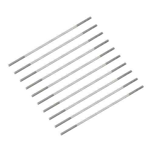 METALLIXITY Double Ended Stud Screws (M4 Thread 130mm Length) 10pcs, 304 Stainless Steel Dual Threaded Rod Bolts - for House Maintenance - size: M4x130mm