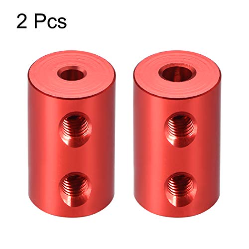 uxcell 2mm to 4mm Bore Rigid Coupling Set Screw L20XD12 Aluminum Alloy 2pcs - size: 3mm to 4mm