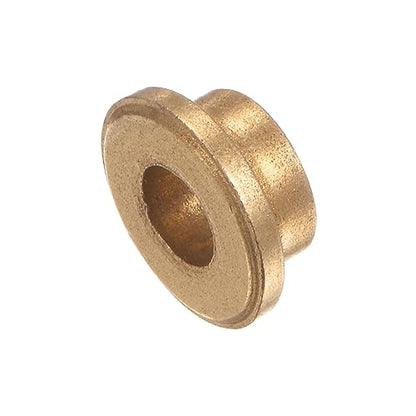 HARFINGTON 8pcs Flange Bearing Sleeve 6mmBore,10mmOD,6mm L,Bronze Bushing - size: 6mm x 10mm x 6mm