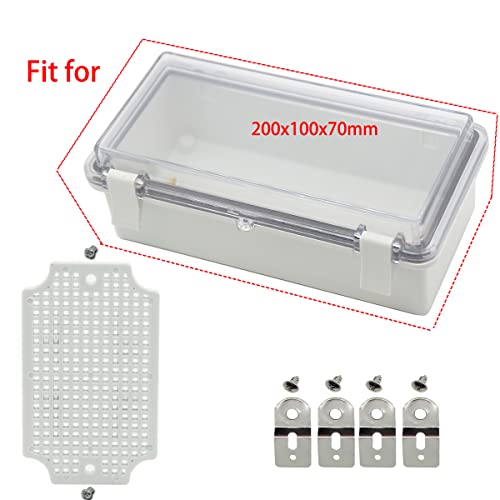 Zulkit Junction Box Mounting Plates (7.9" x 3.9" x 2.8") - size: 7.9" x 3.9" x 2.8"