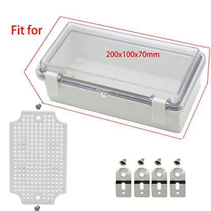 Zulkit Junction Box Mounting Plates (7.9" x 3.9" x 2.8") - size: 7.9" x 3.9" x 2.8"