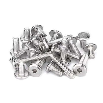 1/4-20 x 2-1/2" (10 Pack) Flat Head Hex Socket Cap Screws Bolts, 304 Stainless Steel 18-8, Hex Drive, Bright Finish, Fully Machine Thread - size: 1/4-20 x 2-1/2"