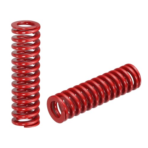 HARFINGTON 2pcs Die Spring 1/2" OD x 1.75" Free Length SMH2007, Red - size: 1/2" OD x 1.75" Free Length