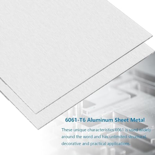 1/4Inch Thick Aluminum Sheet Plate, 8" x 16" Heavy Duty Aluminum Plates - size: 8x16", style: 1/4"