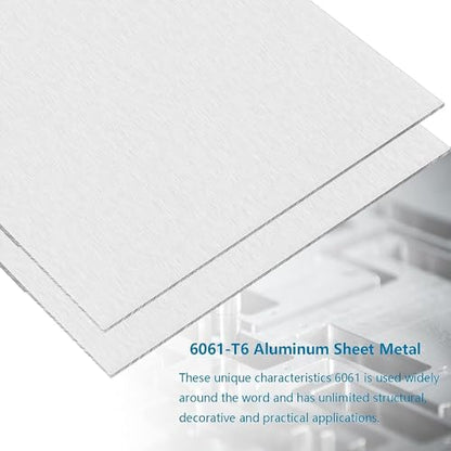 1/4Inch Thick Aluminum Sheet Plate, 8" x 16" Heavy Duty Aluminum Plates - size: 8x16", style: 1/4"