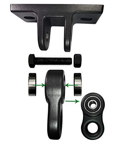 ABUSA Heavy Duty Black Swing Hangers Screws Bolts Included Over 5000 lb Capacity Playground Porch Yoga Seat Trapeze Wooden Sets Indoor Outdoor 4 Pack - color: 2 Packs Black, size: 4 Pack