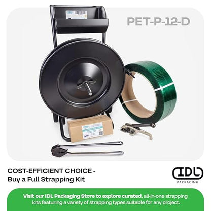 IDL Packaging Open Serrated Seals of 1.25" Length for 1/2" Strap Width Polyester (PET) Strapping (Pack of 100) - Increased Load Securement Due to Serrated Design of Strapping Clips - color: Pack of 100, size: 1/2"