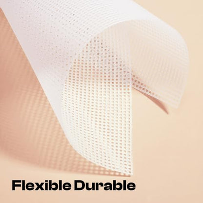 Caydo Plastic Canvas Sheets, 4 Pieces 7 Count 10.5 X 13.5 Inch Plastic Mesh - color: Clear White - 4pcs