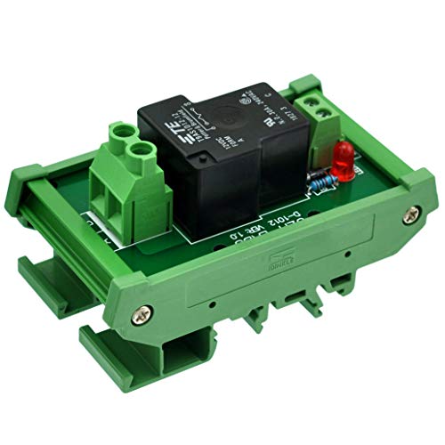 CZH-Labs DIN Rail Mount 12V Passive SPST-NO 30Amp Power Relay Module.