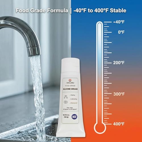 2oz Food Grade Silicone Grease for Plumbers, Valves & O-Rings - size: 1 Pack (2oz)
