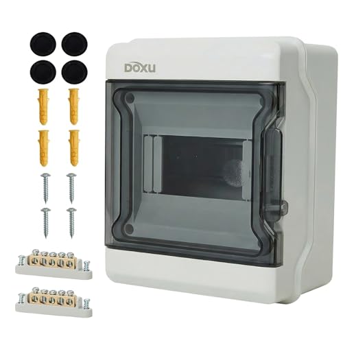 Circuit Breaker Box, IP66 Distribution Protection Box (AT-6 Way-H) - size: 6 - 6.4x7.9x3.9 INCH