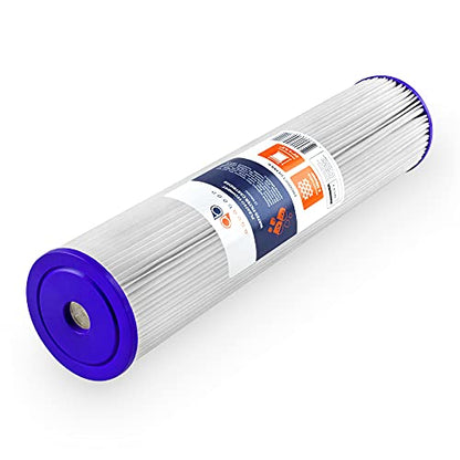 Aquaboon 5 Micron 20 x 4.5 Pleated Sediment Water Filter Cartridge 10-Pack