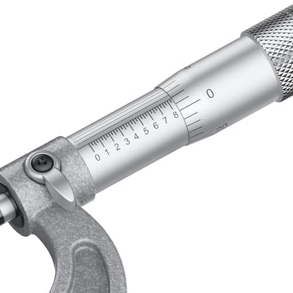 HDLNKAK Outside Micrometer 0-1"/0.0001", with Zero Wrench and Case (Gray) - color: Grey