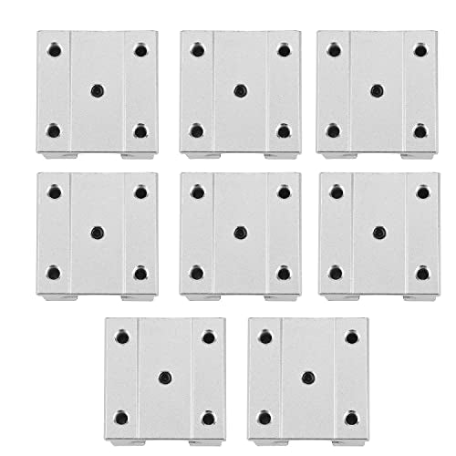 [8 Pack] SBR20UU Aluminum Slide Block,8PCS 20mm Bearing Slide Block for 20mm SBR20 Linear Motion Guide Rail (SBR20UU, 8 Pack) - size: SBR20UU, style: 8 Pack