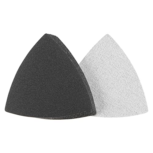 uxcell Triangular Sandpaper Hook and Loop Fit 3-1/2" 180 Grit 8pcs - size: 180 Grit