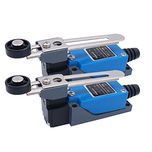 TWTADE 2Pcs ME-8108 Adjustable Roller Lever Arm Limit Switch NC-NO CNC Mill Router - size: 2PCS