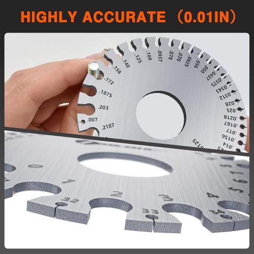 ZeeDix 4 Pcs Stainless Steel Metal Sheets Welding Thickness Gauge - style: Measuring combination-4