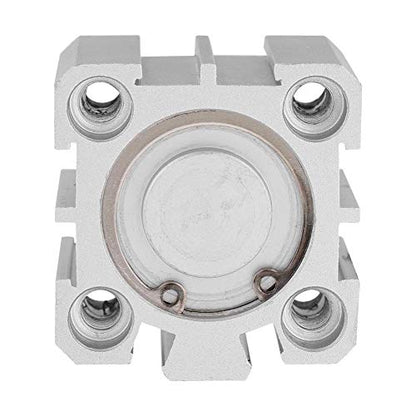 Pneumatic Air Cylinder SDA25 10, 25mm Bore 10mm Stroke Aluminum Double Acting Linear Actuator with ISO Mounting for Industrial Automation, Robotics and OEM Machinery
